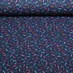 Bio Musselin Glatt - HHL Gleam Glimmerbits Navy