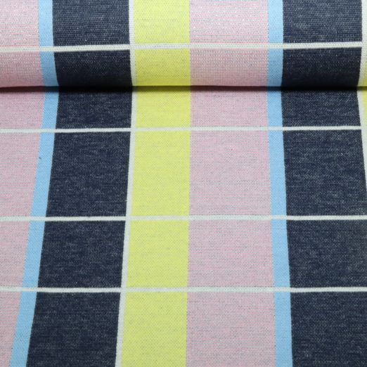 Bio Jacquard Jersey - HHL Gleam Suncheck Navy