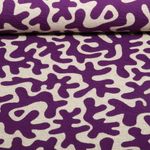 Jersey jacquard bio - Hamburger Liebe Gleam Twistmaze Double face Violet Beige