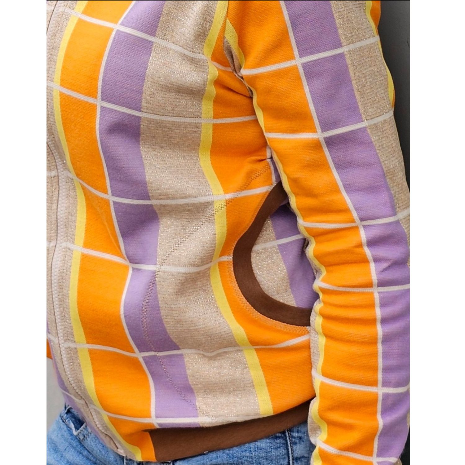 Bio Jacquard Jersey - HHL Gleam Suncheck Orange-1 Bio Jacquard Jersey - HHL Gleam Suncheck Orange-1