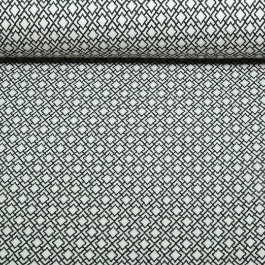 Bio Jacquard Jersey - HHL Gleam Tiny Tango Knit Schwarz