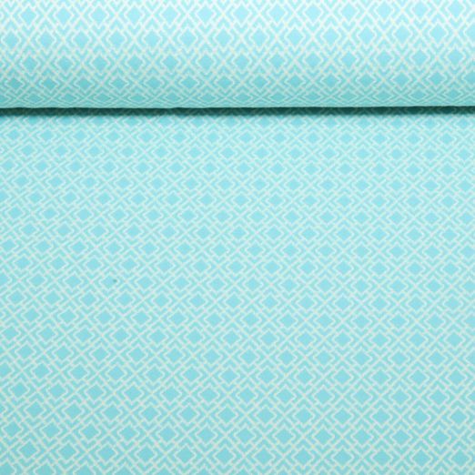 Bio Jacquard Jersey - HHL Gleam Tiny Tango Knit Türkis