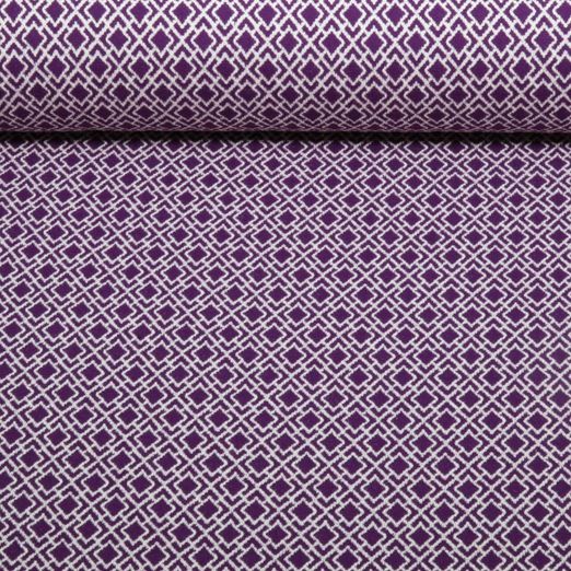 Bio Jacquard Jersey - HHL Gleam Tiny Tango Knit Lila