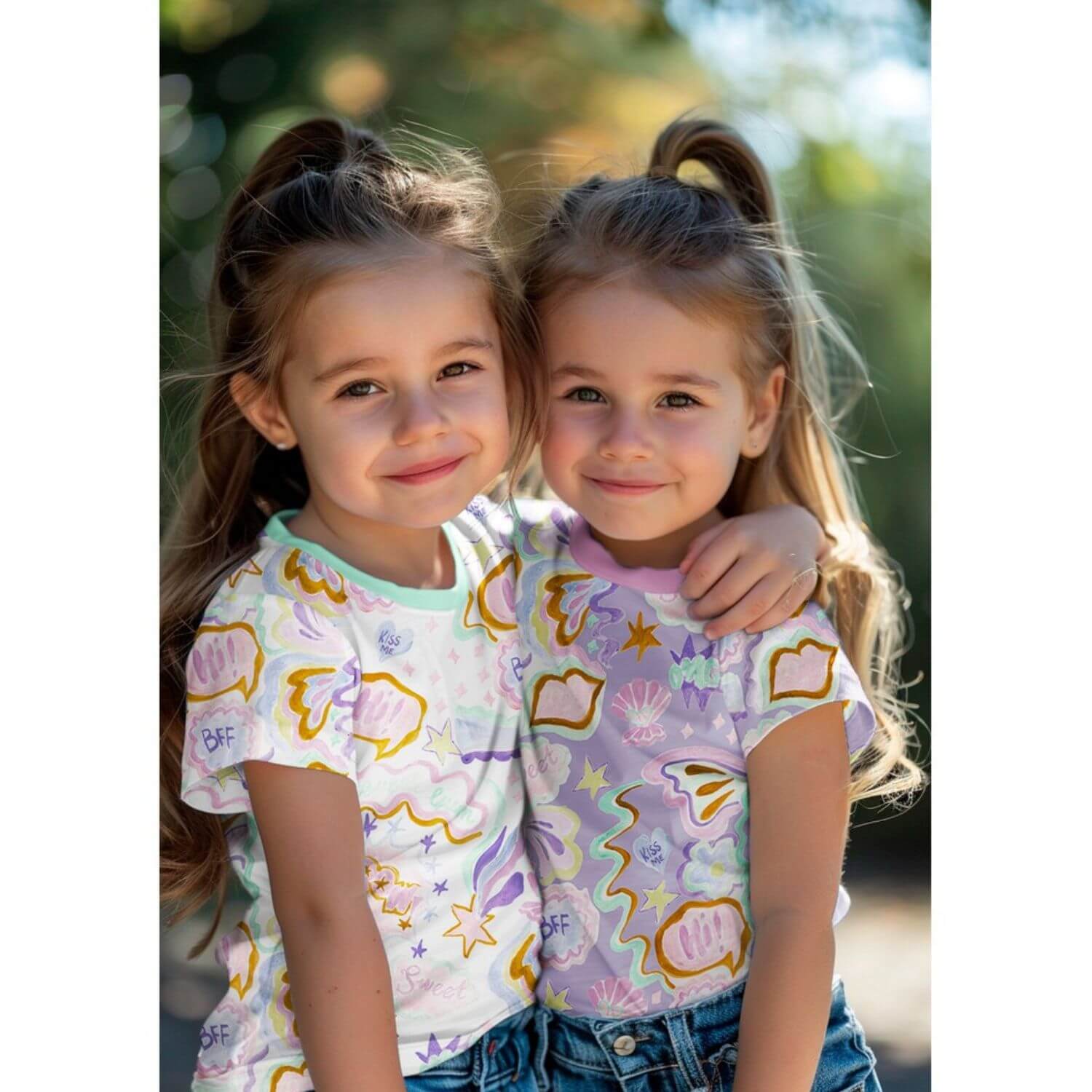 Jersey - Digitaldruck Malerei BFF Lavendel-1 Jersey - Digitaldruck Malerei BFF Lavendel-1