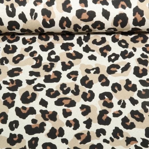 Canvas - Digitaldruck Leinenlook Leo Natural