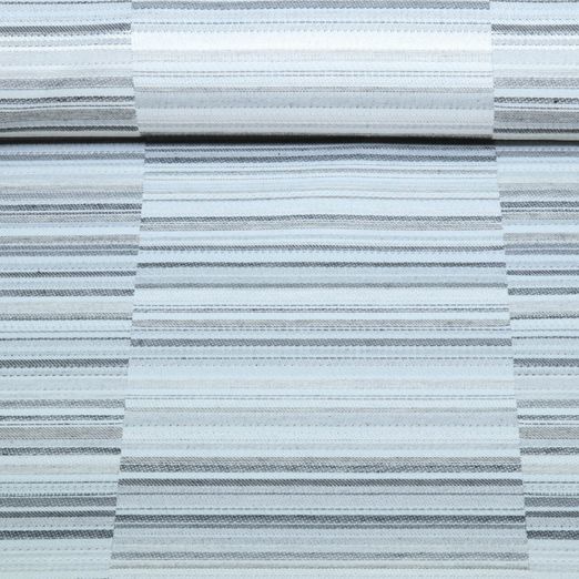 Nachhaltiger Jacquard Canvas - Streifen Design Grau