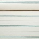 Nachhaltiger Jacquard Leinen Canvas - Streifenmix Ecru Grün