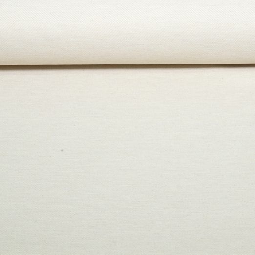 Nachhaltiger Jacquard Leinen Canvas - Uni Ecru 