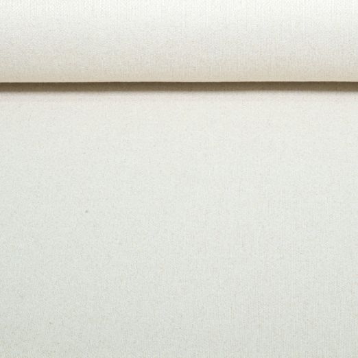 Nachhaltiger Jacquard Leinen Canvas - Doubleface Uni Ecru 