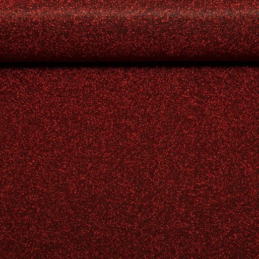 Stretch-Lurex Noella - Glitzer & Glam Granatrot