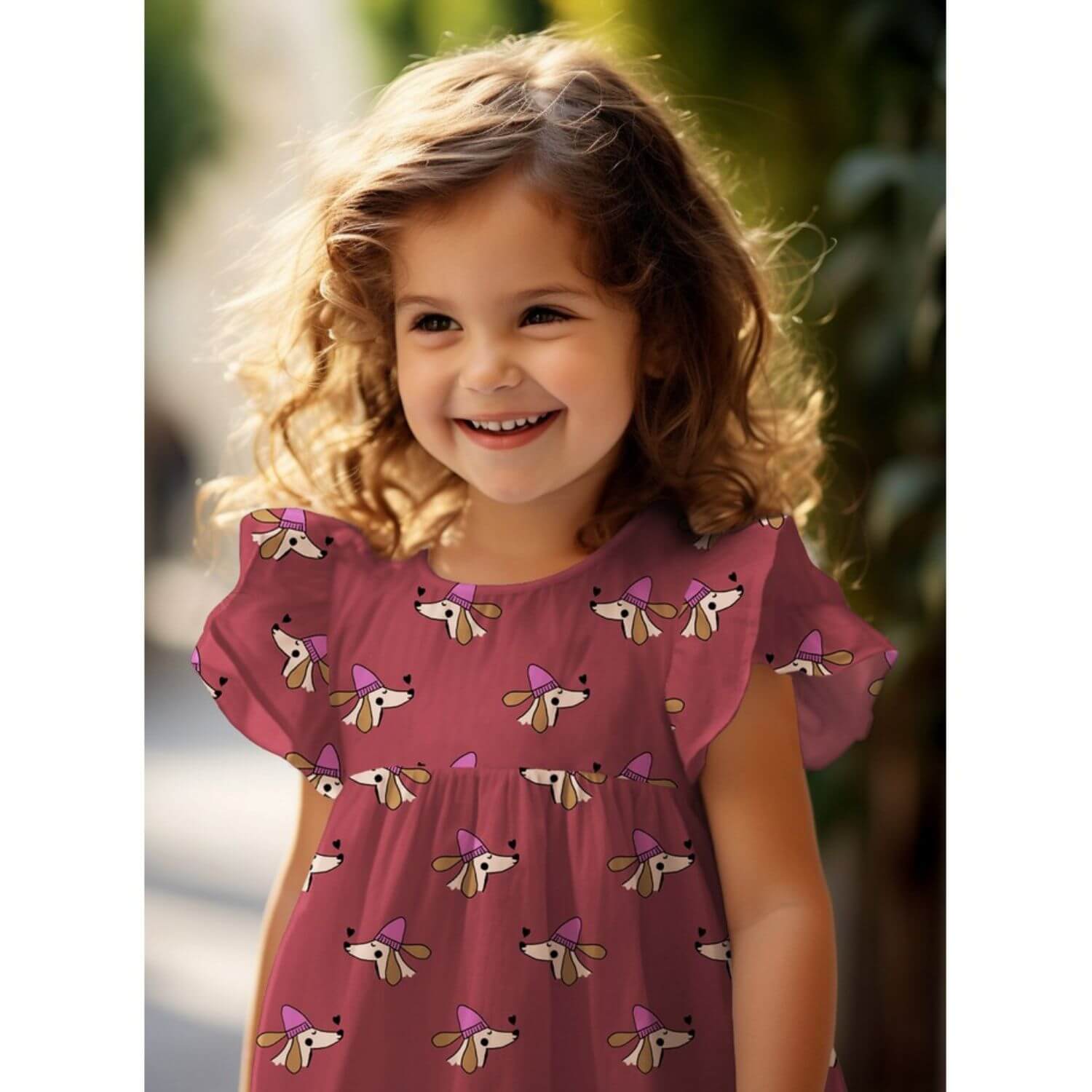 Baumwoll-Popeline - Dackel Mit Herz Bordeaux-1 Baumwoll-Popeline - Dackel Mit Herz Bordeaux-1