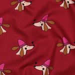 Popeline de coton - Bordeaux
