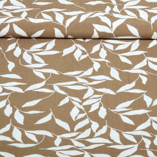 Viskose - Blätter Taupe