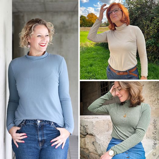 Slim Fit Rollkragenpulli - Schnittmuster eBook