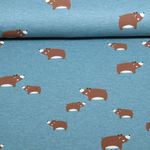 Jersey - Bären Blau Melange