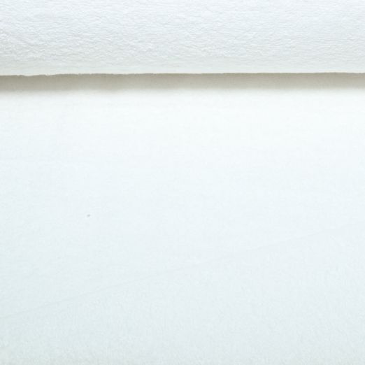 Baumwoll-Frottee Karli - Uni Weiß