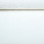 Baumwoll-Frottee Karli - Uni Weiß