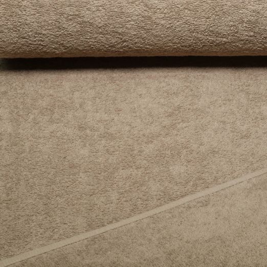 Baumwoll-Frottee Karli - Uni Taupe