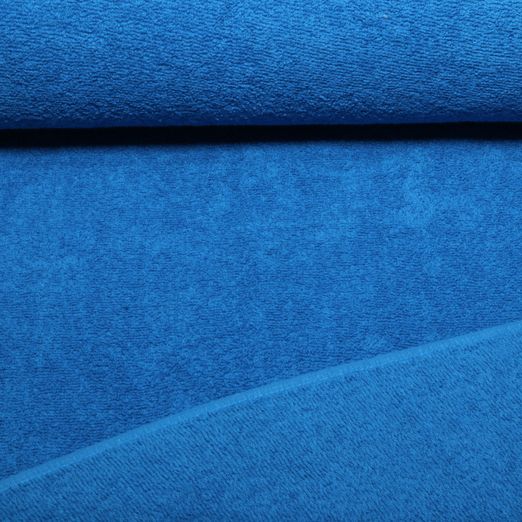 Baumwoll-Frottee Karli - Uni Royalblau