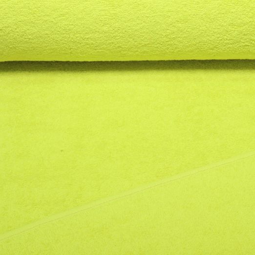 Baumwoll-Frottee Karli - Uni Lime