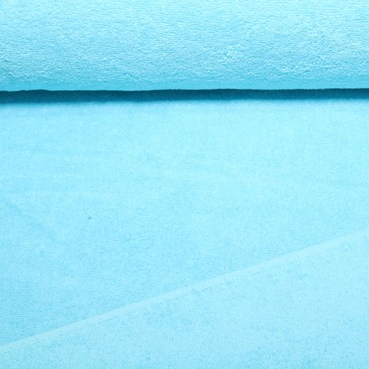 Baumwoll-Frottee Karli - Uni Türkis