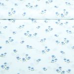 Popeline de coton - Impression numérique Paris fleurs blanc