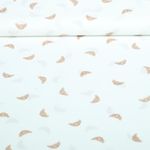 Popeline de coton - Impression numérique Paris Croissants Blanc