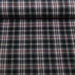 Hemdenstoff - Holzfällerkaro Schwarz Angeraut Garngefärbt