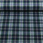 Hemdenstoff - Holzfällerkaro Navy Angeraut Garngefärbt