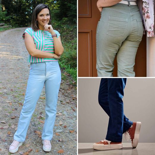 Jeans - Der blaue Pfad Damen Normalgrößen - Schnittmuster eBook