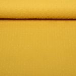 Baumwoll Musselin Dobby Punkte - Uni Ockergelb