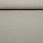 Baumwoll Musselin Dobby Punkte - Uni Dunkles Beige