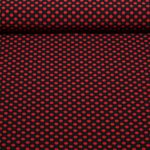 Chiffon - Punkte Polka Dots Schwarz Rot