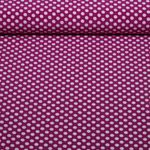 Chiffon - Punkte Polka Dots Lila Weiß