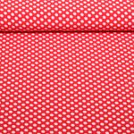 Chiffon - Punkte Polka Dots Rot Weiß