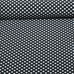 Chiffon - Punkte Polka Dots Schwarz Weiß