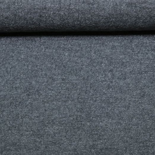 Viskose-Walkloden - Uni Mittelgrau