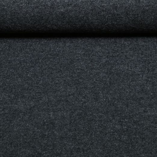 Viskose-Walkloden - Uni Anthrazit