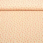 Babycord - Digitaldruck Mille Fleur Aprikot
