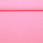 Seersucker Popeline - Vichy Karo Neon Rosa
