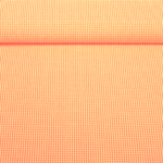 Seersucker Popeline - Vichy Karo Neon Orange