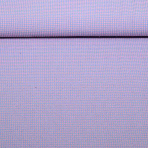 Seersucker Popeline - Vichy Karo Blau