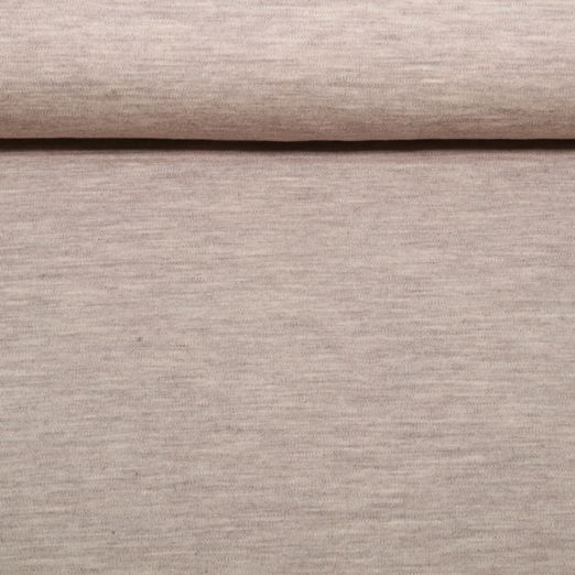Merino Strickjersey - Beige Melange Mulesingfrei