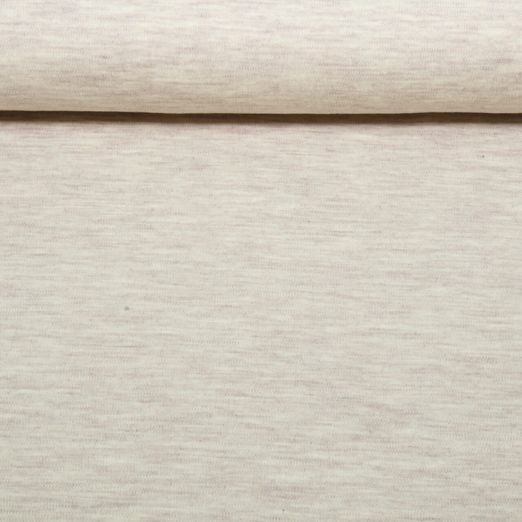 Merino Strickjersey - Sand Melange Mulesingfrei