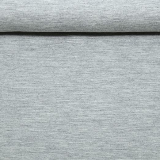 Merino Strickjersey - Grau Melange Mulesingfrei