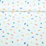 Baumwoll-Popeline - Gekritzel Weiß