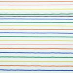 Baumwoll-Popeline - Bunte Streifen Weiß
