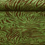 Sommersweat - French Terry Zebra Olivgrün