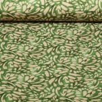 Sommersweat - French Terry Kleine Pinselstriche Olivgrün