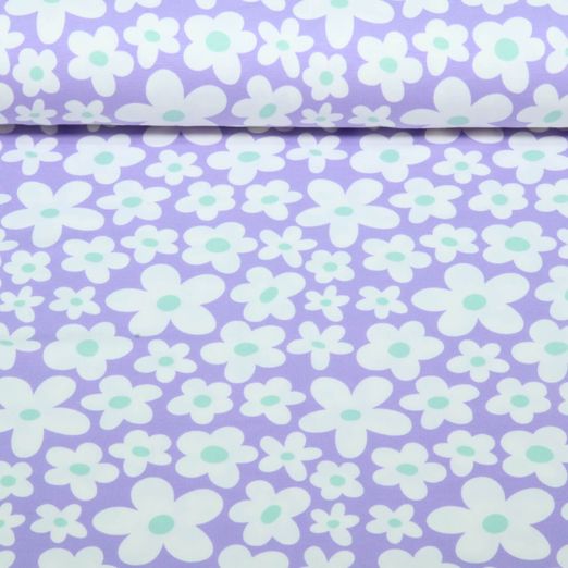 Jersey - Blüten Flieder